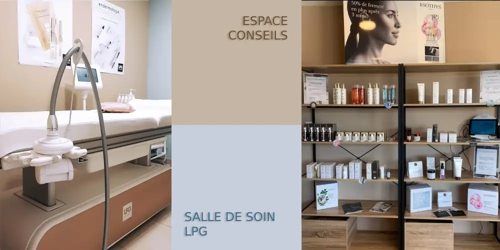 La salle de soin LPG et l'espace conseils